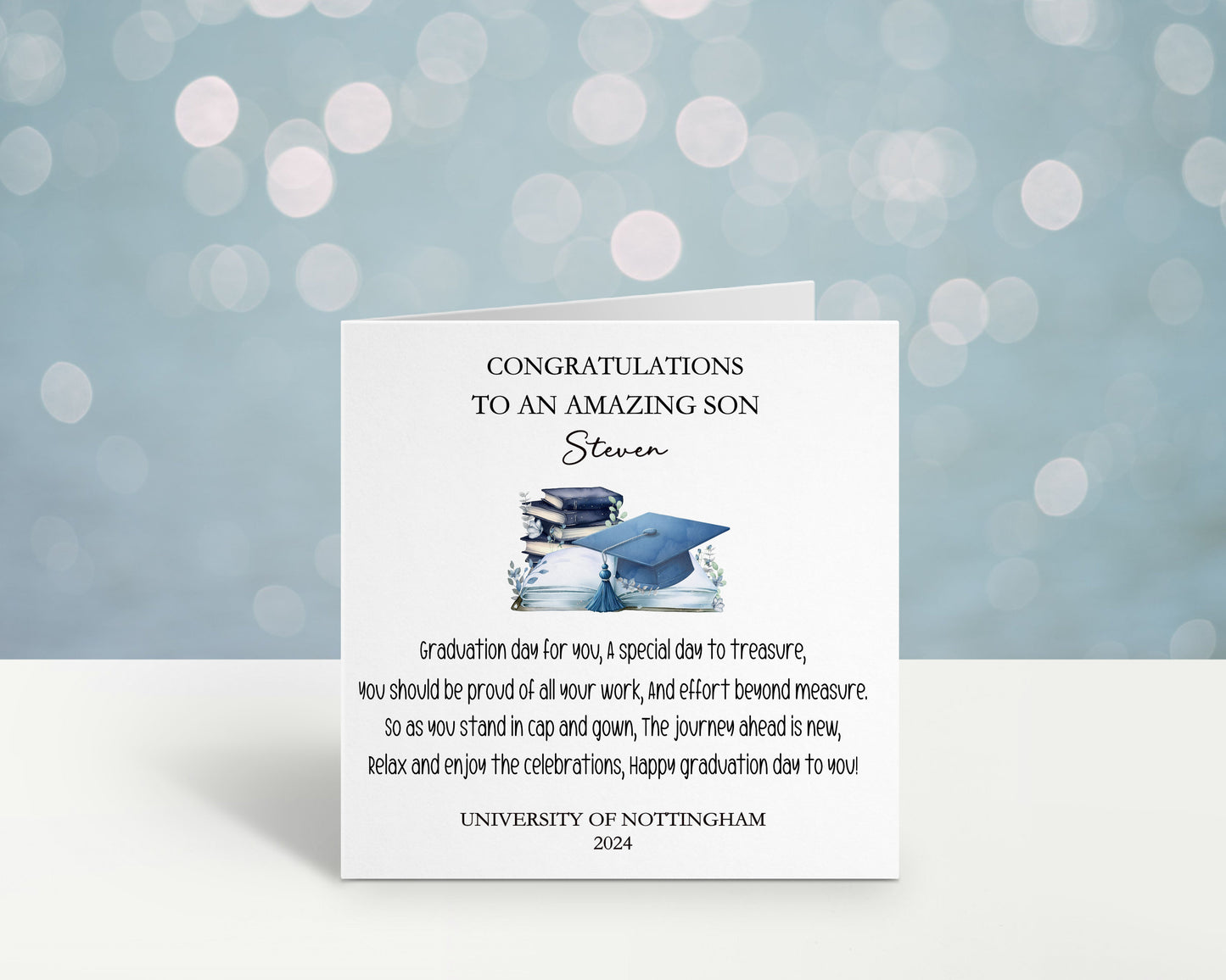 Brother Graduation Card, Personalised Graduation Card For Son, Graduation Card For Brother, Graduation Card For Nephew
