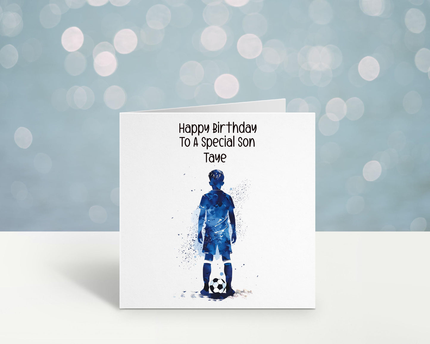 Grandson Football Birthday Card, Personalised 4th 5th 6th 7th 8th 9th 10th 11th 12th 13th 14th 15th Birthday Card, Great Nephew