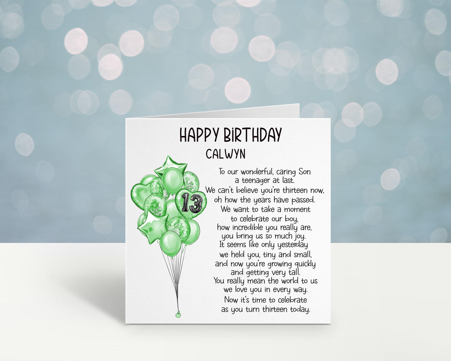 13th Birthday Card, 13th Birthday Card For Son, Card For Grandson, Teenager Card, Great Nephew 13th Birthday Card, Cousin Birthday