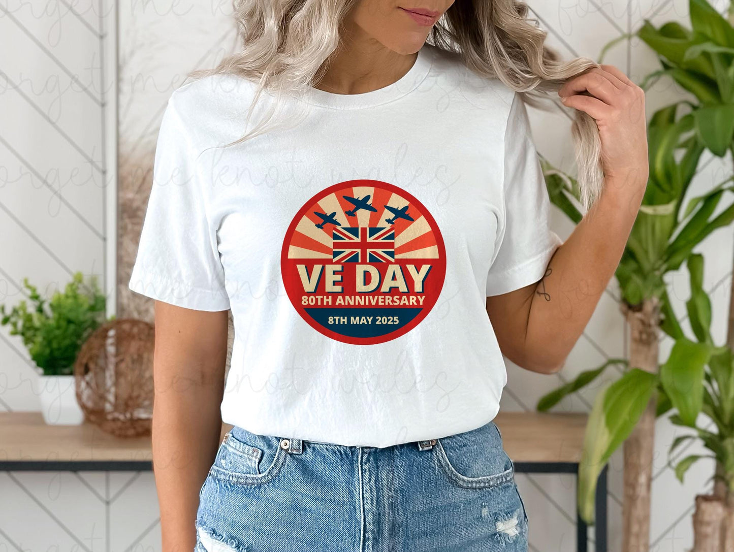 VE Day 80 T-Shirt, VE Day Commemorative T-Shirt, 80th Anniversary Remembrance Tee, 8th May 1945 - 2025