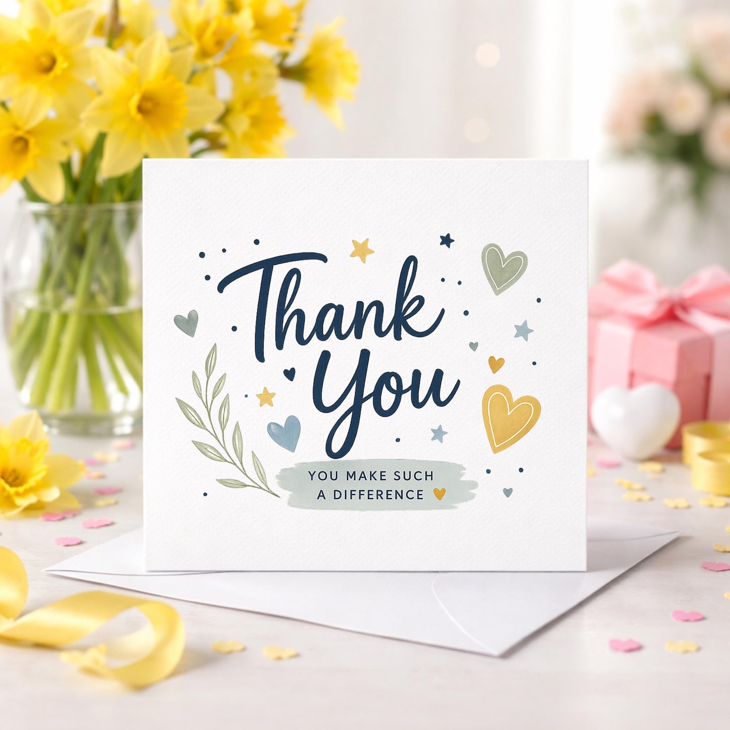 Thank You Teacher Card | Thank You Teaching Assistant Card | SENCO Thank You Card | End of School Year Card