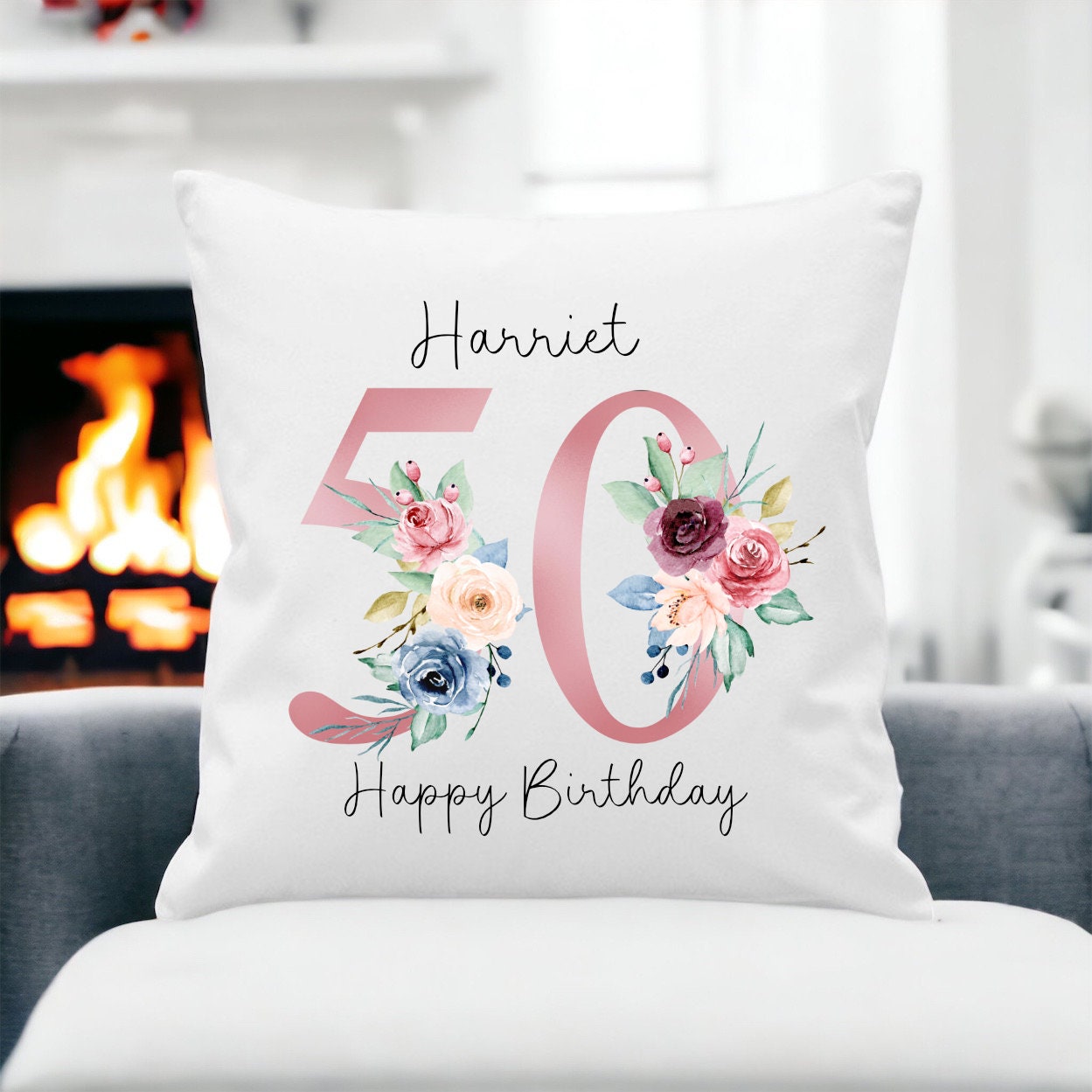 60th Birthday Gift, Milestone Birthday Gift, Cushion Gift, Any Age Special Birthday Gift, 50th, 60th, 70th, 80th, 90th, 100th