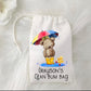 Personalised Changing Bag, Nappy Bag, Clean Bum Bag, Personalised Draw String Bag