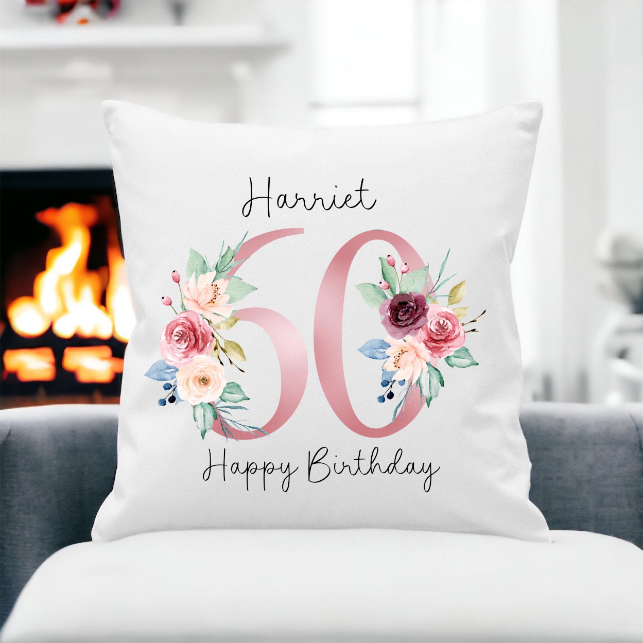 60th Birthday Gift, Milestone Birthday Gift, Cushion Gift, Any Age Special Birthday Gift, 50th, 60th, 70th, 80th, 90th, 100th