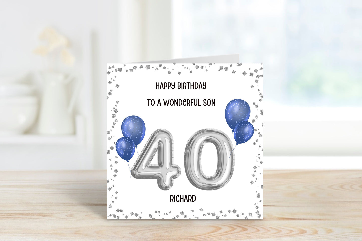 40th Birthday Card, Personalised Son In Law Birthday Card, Personalised Birthday Card For Him, Son In Law Birthday Card