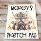 Kids Personalised Sketch Pad, Children’s Sketch Pad, Robot Design Sketch Pad