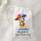 Personalised Changing Bag, Nappy Bag, Clean Bum Bag, Personalised Draw String Bag