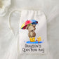 Personalised Changing Bag, Nappy Bag, Clean Bum Bag, Personalised Draw String Bag