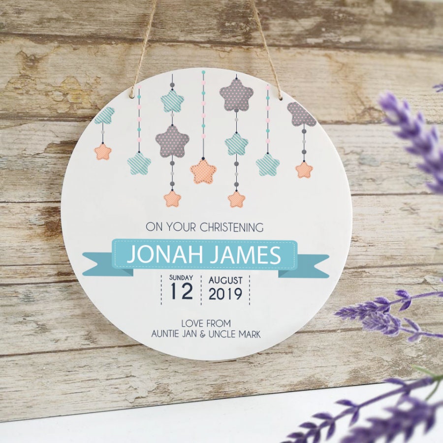 Personalised Christening Gift, Personalised New Baby Gift, Personalised Baptism Gift, Confirmation plaque gift