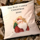 Santa Personalised Christmas Cushion, Santa Family Christmas Cushion, Father Christmas Family Christmas Decor, Christmas Gift