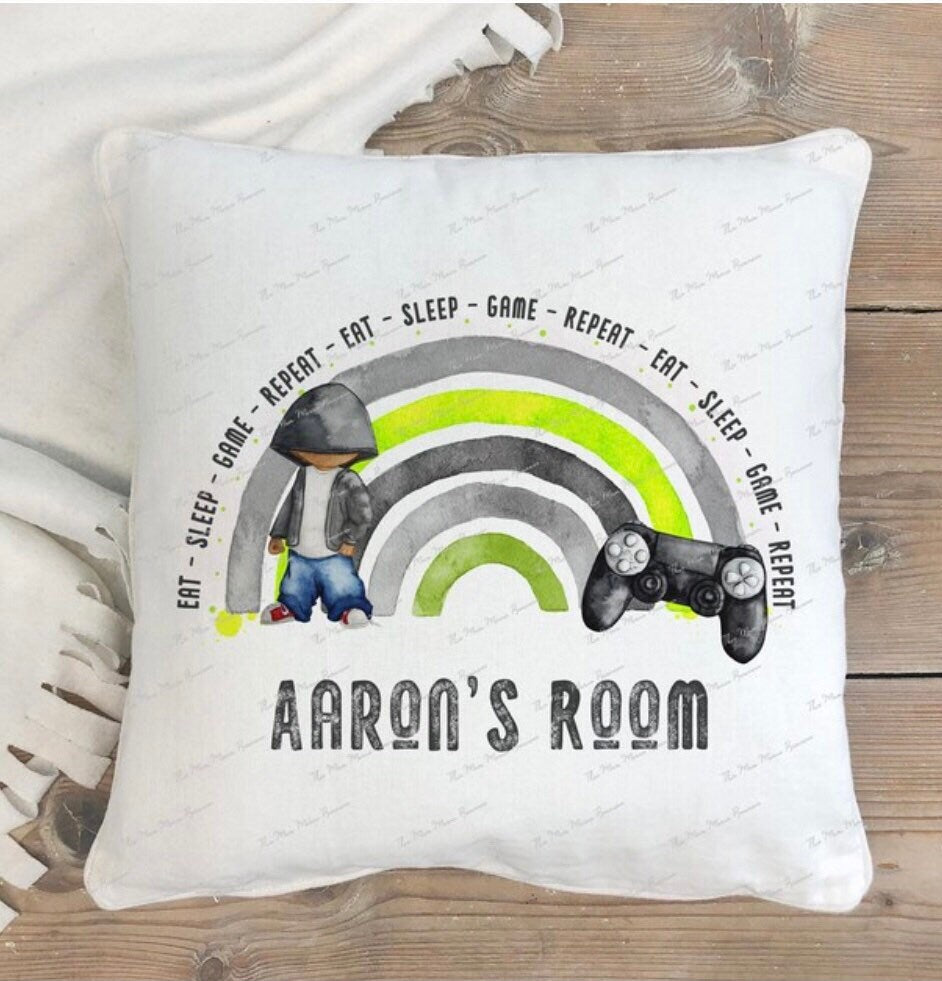 Gamer Cushion Gift, Gamer Gift For Men, Gamer Gift For Boys, Personalised Christmas Cushion Gift