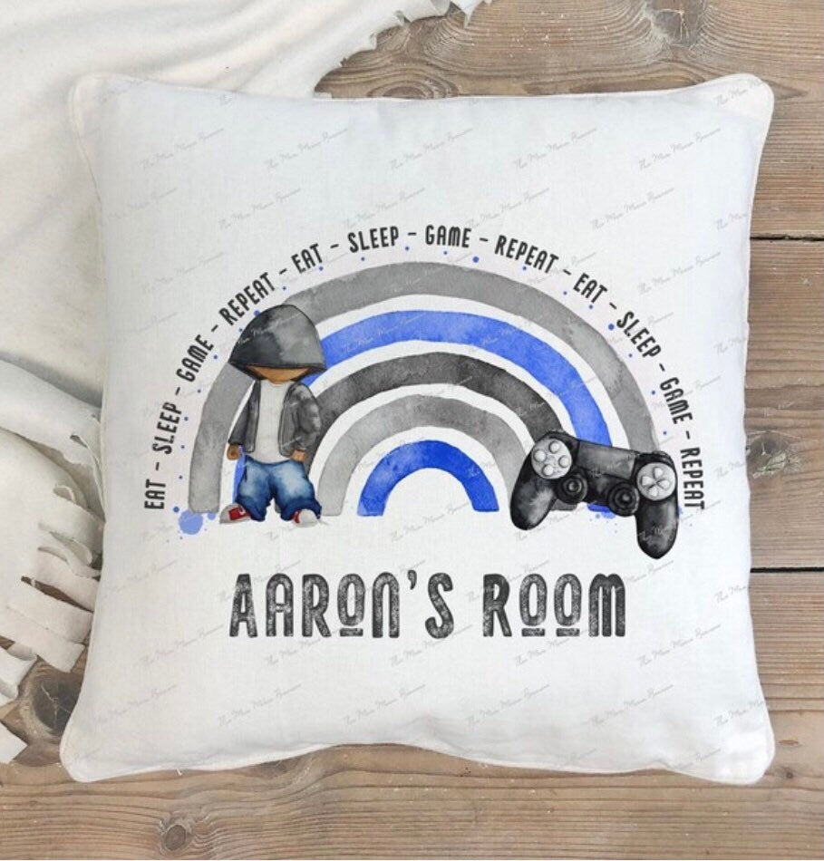 Gamer Cushion Gift, Gamer Gift For Men, Gamer Gift For Boys, Personalised Christmas Cushion Gift