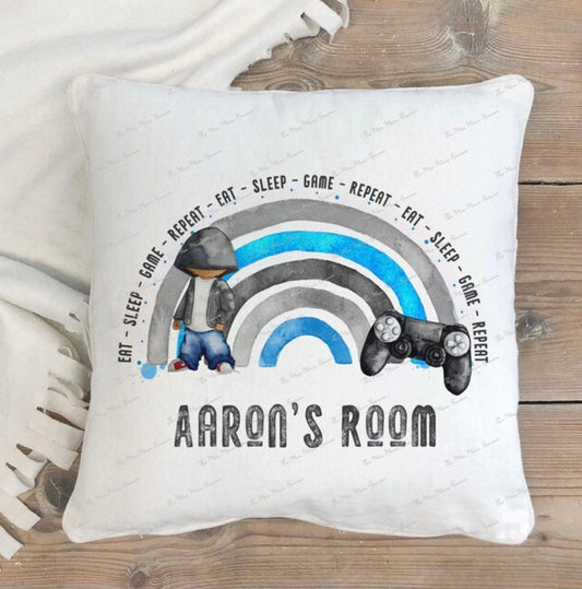 Gamer Cushion Gift, Gamer Gift For Men, Gamer Gift For Boys, Personalised Christmas Cushion Gift