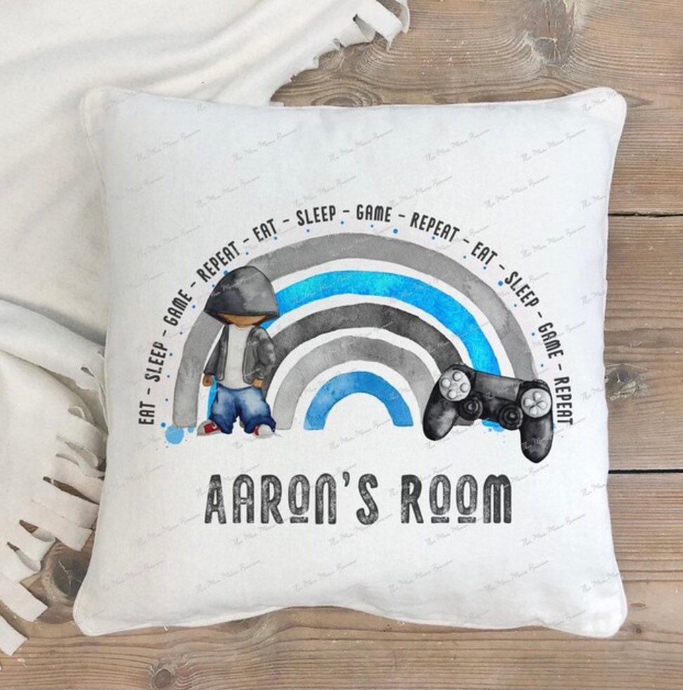 Gamer Cushion Gift, Gamer Gift For Men, Gamer Gift For Boys, Personalised Christmas Cushion Gift