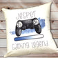 Gamer Gift, Personalised Gamer Cushion, Teenager Gift, Gamer Gift, Boyfriend Gift, Gift For Him, Page Boy Gift, Sleep, Eat, Game and Repeat