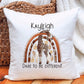 Giraffe Rainbow Cushion Gift, Dare To Be Different, Personalised Cushion Gift, Birthday Gift For Her, Birthday Gift For Him