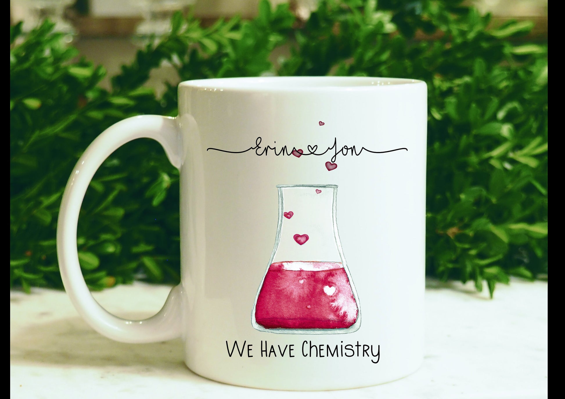 Valentine's Day Gift, Valentine Mug Gift Set, Chemistry, Valentine Gift Set For that Special Someone In Your Life, St Dwynwen's Day