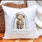 New Baby Gift, Teddy Bear Rainbow Personalised New Baby Gift, Soft Cushion Gift