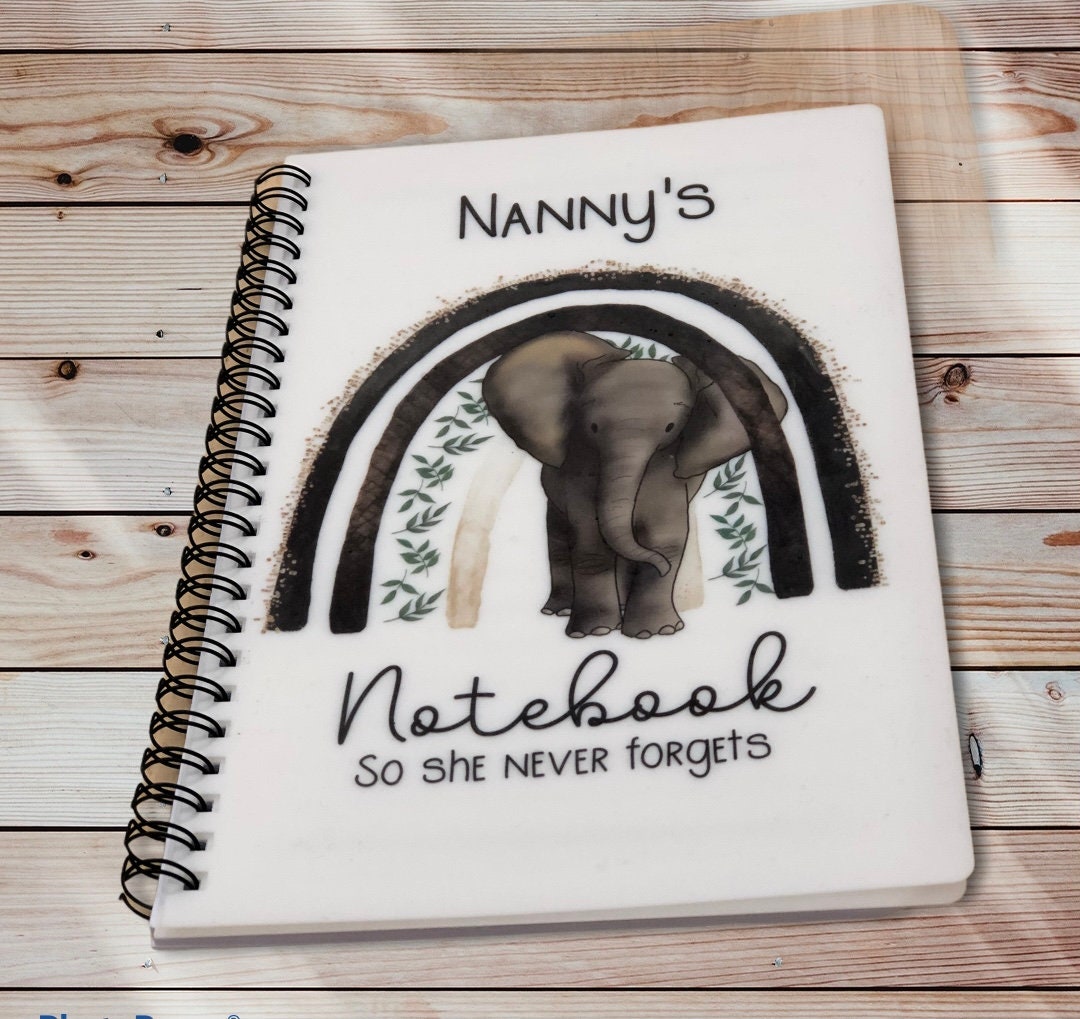 Personalised Notebook, Mothers Day Gift for Mum, Nan, Nanna, Nana. Spiral Bound Personalised Notebook