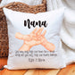 Family Hand Design Personalised Cushion, Mothers Day Gift For Mum, Gift For Mam, Gift For Nanny, Gift For Nana, Personalised Cushion Gift