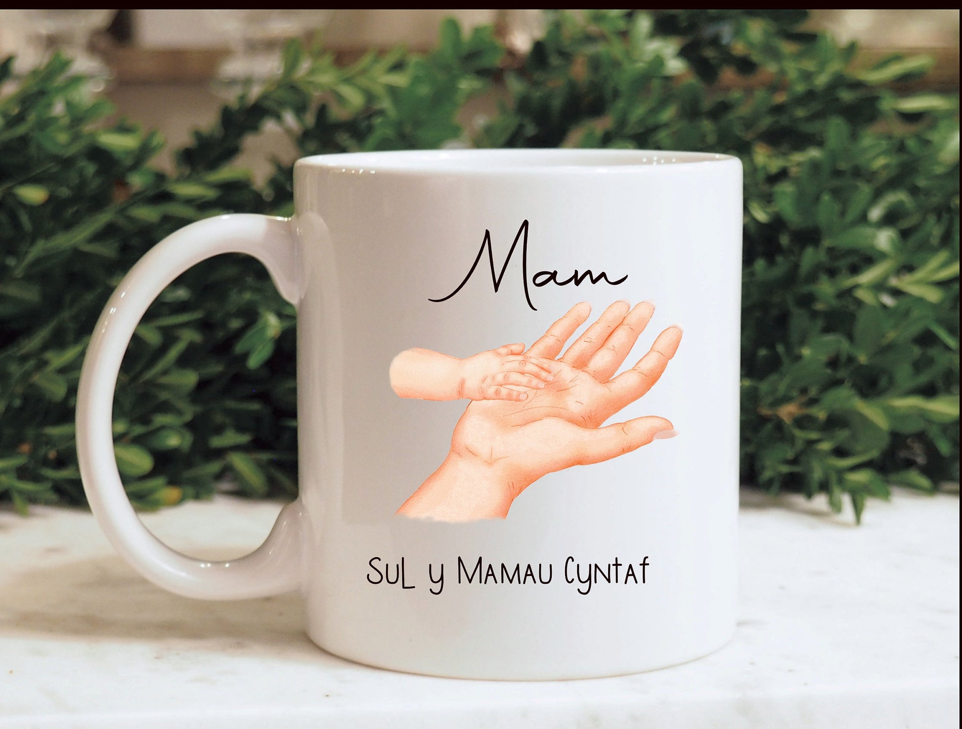 Welsh Mothers Mug Gift Set, Sul y Mamau Cyntaf, First Mothers Day Mug Set, Welsh Mug Set For Mam, 1st Mothers Day