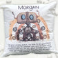 Robot Worry Cushion, Personalised Robot Cushion For Boys and Girls. Luxurious Super Soft Personalised Cushion Gift, Robot Pillow Gift