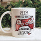 Red Gamer Mug, Gaming Legend Personalised Mug For Him, Birthday Gift, Easter Gift, Christmas Gift, Gamer Gift