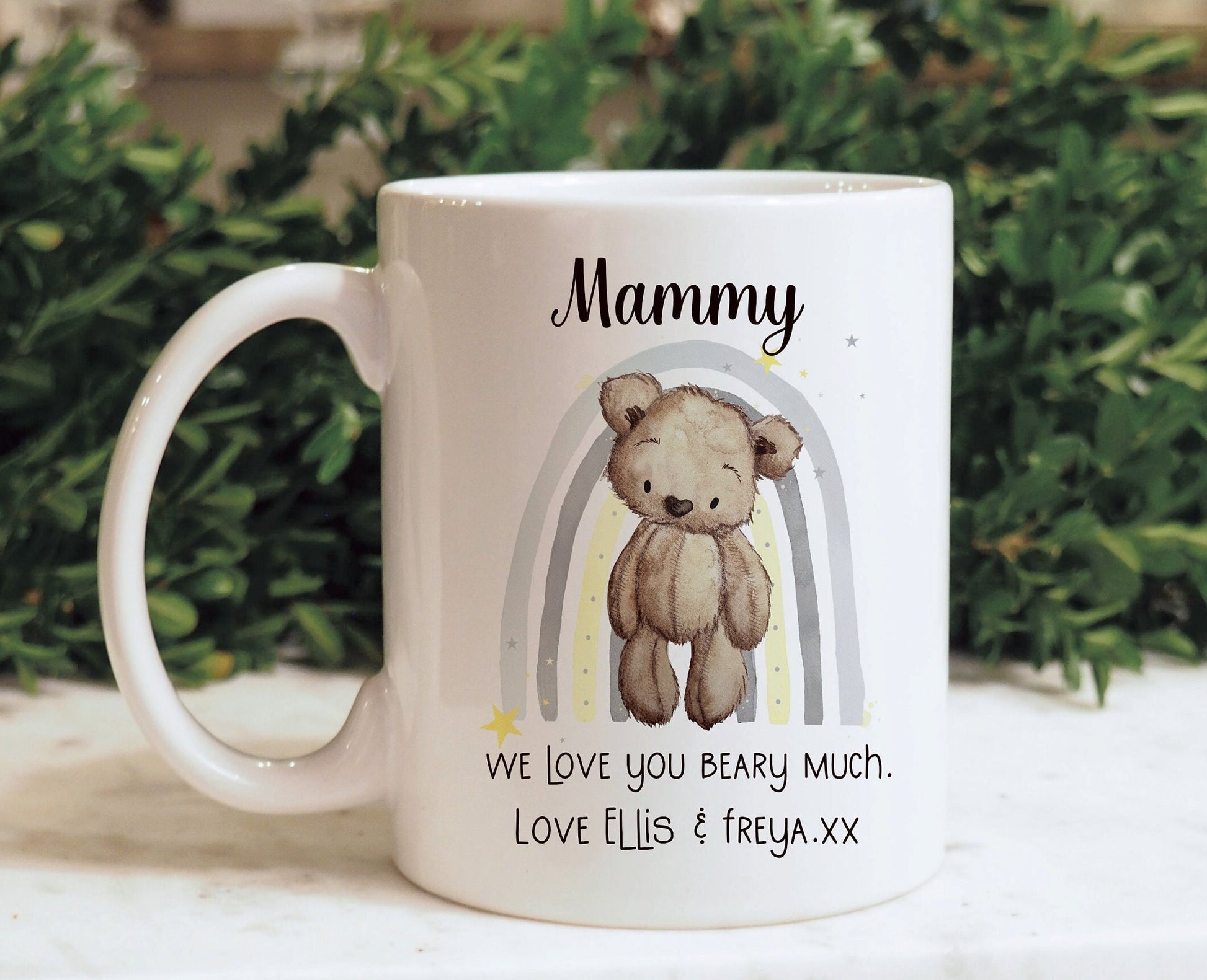 Mammy Mug Gift Set, Mothers Day Gift, Gift For Nanna, Gift For Nan, 1st Mothers Day, Teddy Bear Mum Mug