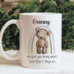 Granny Mug Gift Set, Mothers Day Gift, Gift For Nanna, Gift For Nan, 1st Mothers Day, Teddy Bear Mum Mug