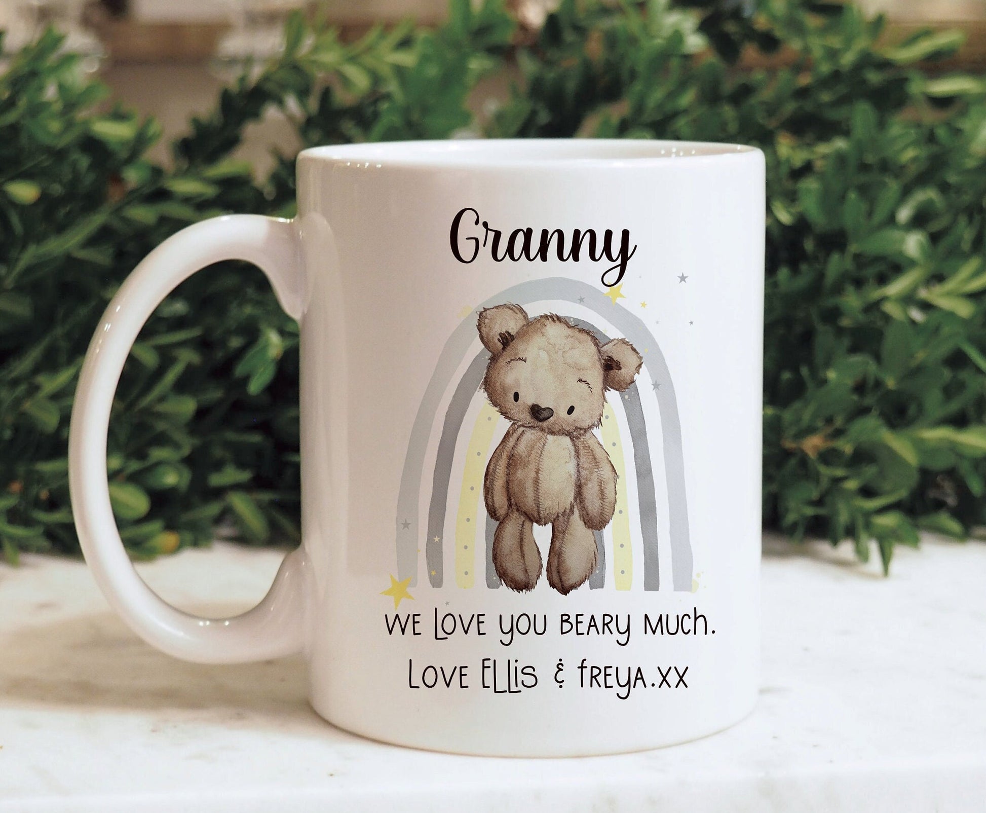 Granny Mug Gift Set, Mothers Day Gift, Gift For Nanna, Gift For Nan, 1st Mothers Day, Teddy Bear Mum Mug