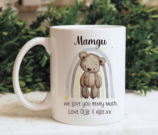 Mamgu Mug Gift Set, Mothers Day Gift, Welsh Mothers Day Gift, Gift For Nanna, Gift For Nan, 1st Mothers Day, Teddy Bear Mum Mug