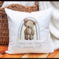 New Baby Gift, Teddy Bear Rainbow Personalised New Baby Gift, Soft Cushion Gift