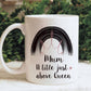 Mum A Title Just Above Queen Mug, Personalised Mum Mug Gift Set, Mothers Day Gift