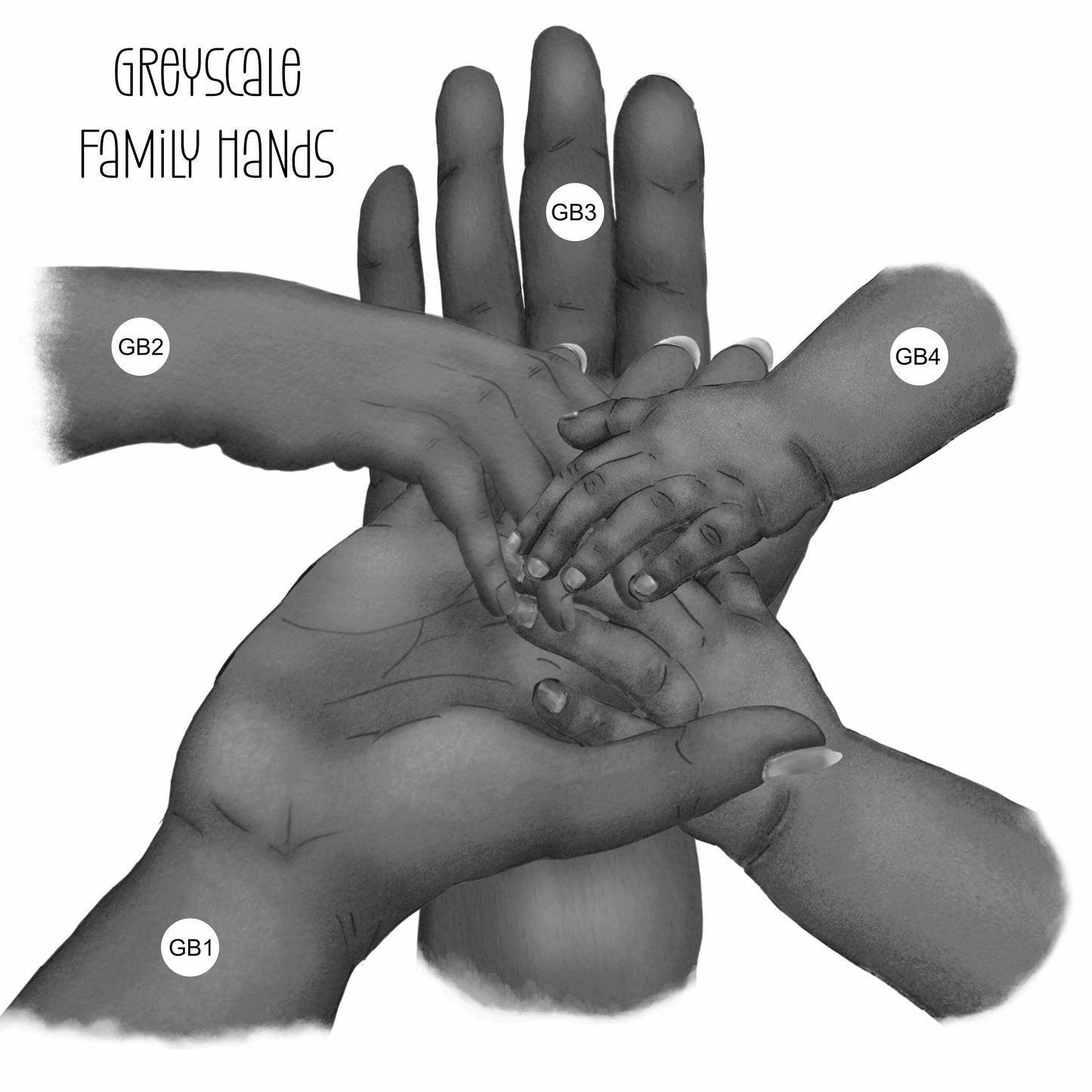 Family Hand Design Personalised Cushion, Mothers Day Gift For Mum, Gift For Mam, Gift For Nanny, Gift For Nana, Personalised Cushion Gift