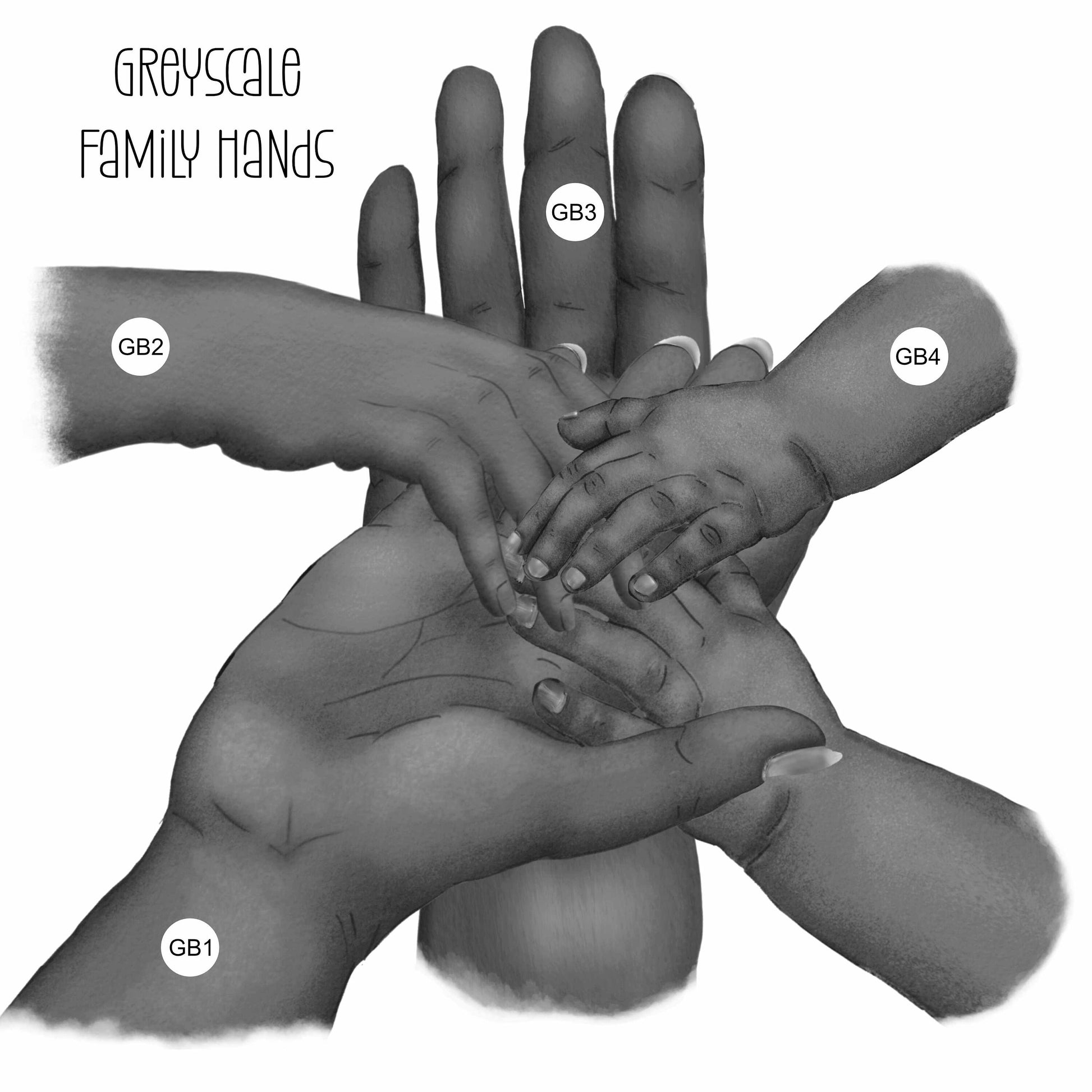 Family Hand Design Personalised Cushion, Mothers Day Gift For Mum, Gift For Mam, Gift For Nanny, Gift For Nana, Personalised Cushion Gift