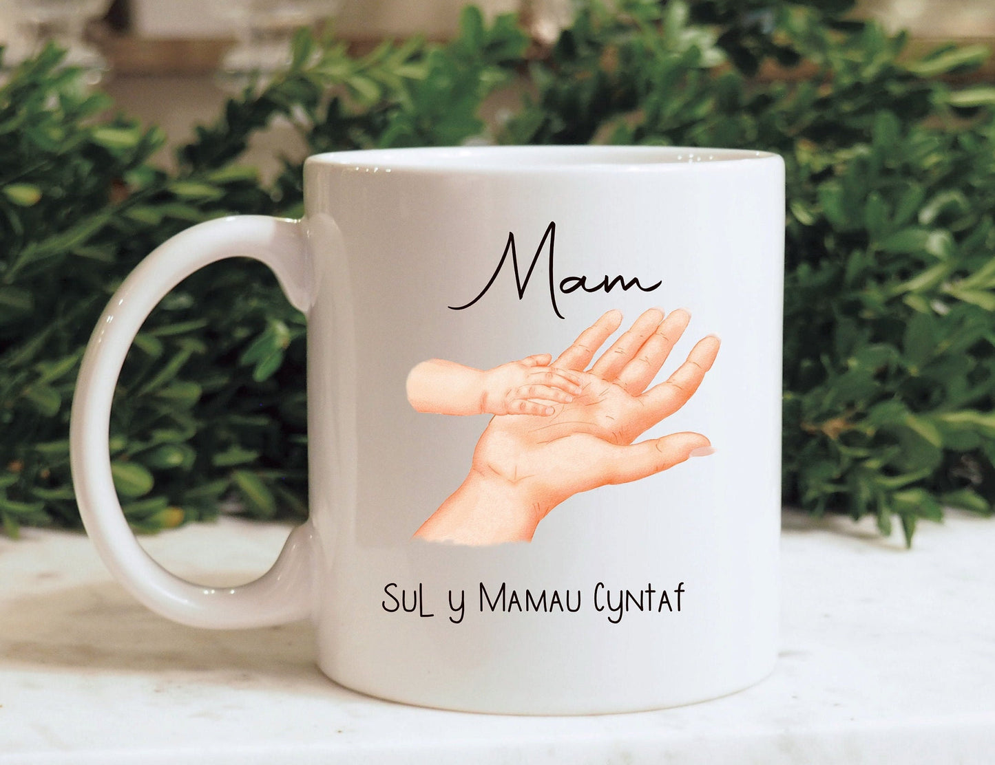 Welsh Mothers Mug Gift Set, Sul y Mamau Cyntaf, First Mothers Day Mug Set, Welsh Mug Set For Mam, 1st Mothers Day