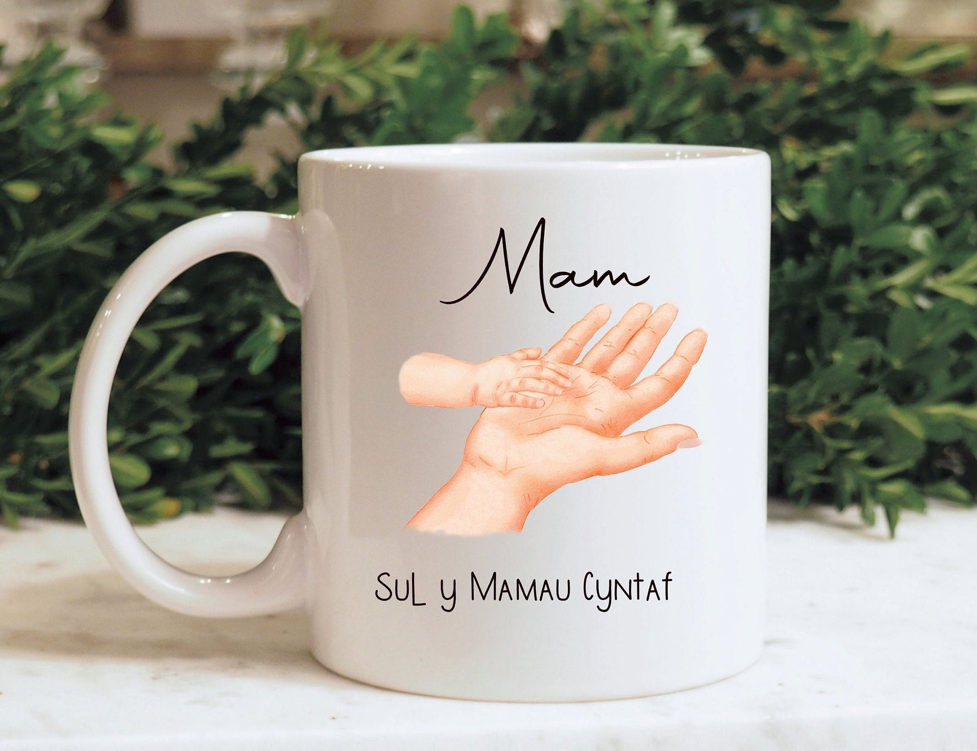 Welsh Mothers Mug Gift Set, Sul y Mamau Cyntaf, First Mothers Day Mug Set, Welsh Mug Set For Mam, 1st Mothers Day
