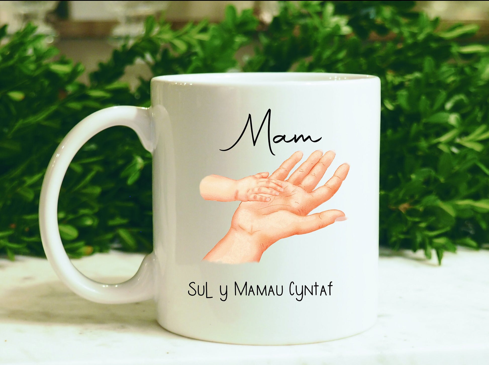 Welsh Mothers Mug Gift Set, Sul y Mamau Cyntaf, First Mothers Day Mug Set, Welsh Mug Set For Mam, 1st Mothers Day