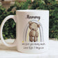 Mammy Mug Gift Set, Mothers Day Gift, Gift For Nanna, Gift For Nan, 1st Mothers Day, Teddy Bear Mum Mug