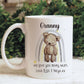 Granny Mug Gift Set, Mothers Day Gift, Gift For Nanna, Gift For Nan, 1st Mothers Day, Teddy Bear Mum Mug