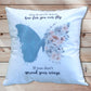 Butterfly Cushion Gift, You’ll Never Know How Far You Can Fly, Motivational Gift