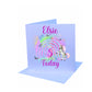 Personalised Birthday Card, 5th Birthday Card, Unicorn Birthday Card, Birthday Card For Her, Rainbow Unicorn Birthday Card