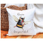 Bee Cushion Gift, Bee you tiful Design Personalised Cushion, Mothers Day Gift For Mum, Gift For Nanny, Personalised Cushion Gift