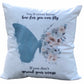 Butterfly Cushion Gift, You’ll Never Know How Far You Can Fly, Motivational Gift