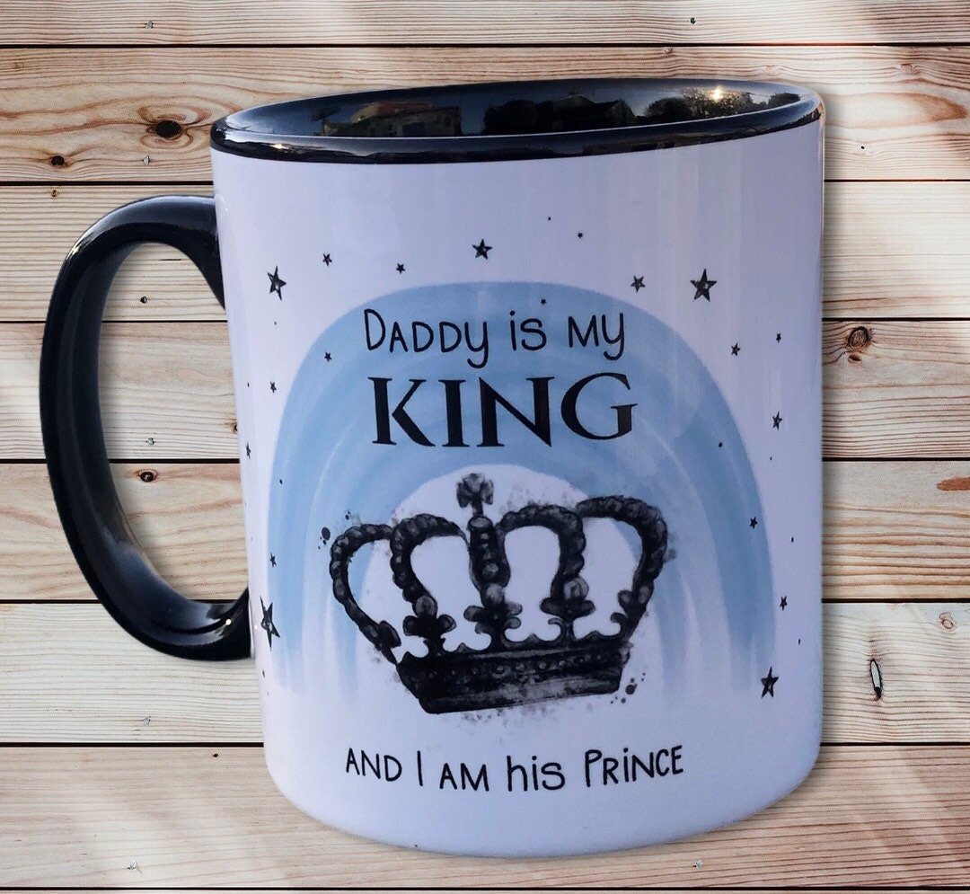 Gift For Dad, Daddy Mug, Personalised Dad Mug, My Daddy Is My King, King Mug, Personalised Father’s Day Mug Gift Set