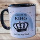 Gift For Dad, Daddy Mug, Personalised Dad Mug, My Daddy Is My King, King Mug, Personalised Father’s Day Mug Gift Set