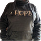 Hope Cowl Neck Hoodie, Cross Over Hoodie, Cowl Neck Hoody, Hope Hoody, Personalised Hoodies
