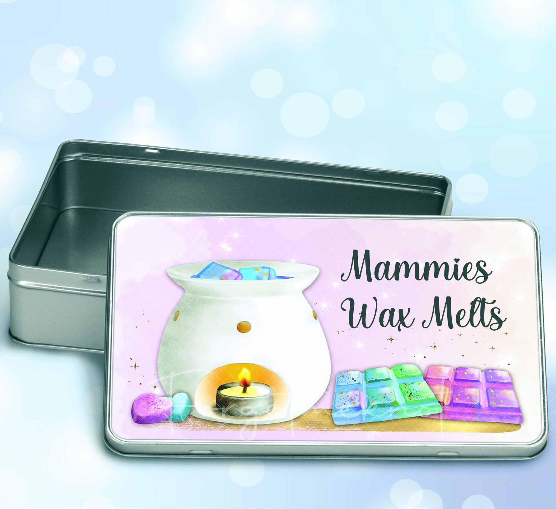 Mother’s Day Gift, Personalised Wax Melt Storage Tin, Self Care Gift, Wax Melt Tin, Wax Melt Gift, Gift For Her