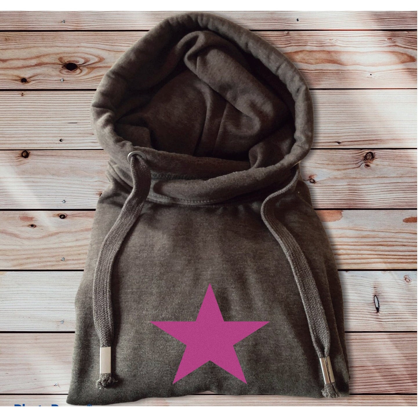 Star Hoodie, Cowl Neck Hoody, Cross Over Hoodie, Cowl Neck Hoody, Star Shape Coloured Hoody, Personalised Hoodies