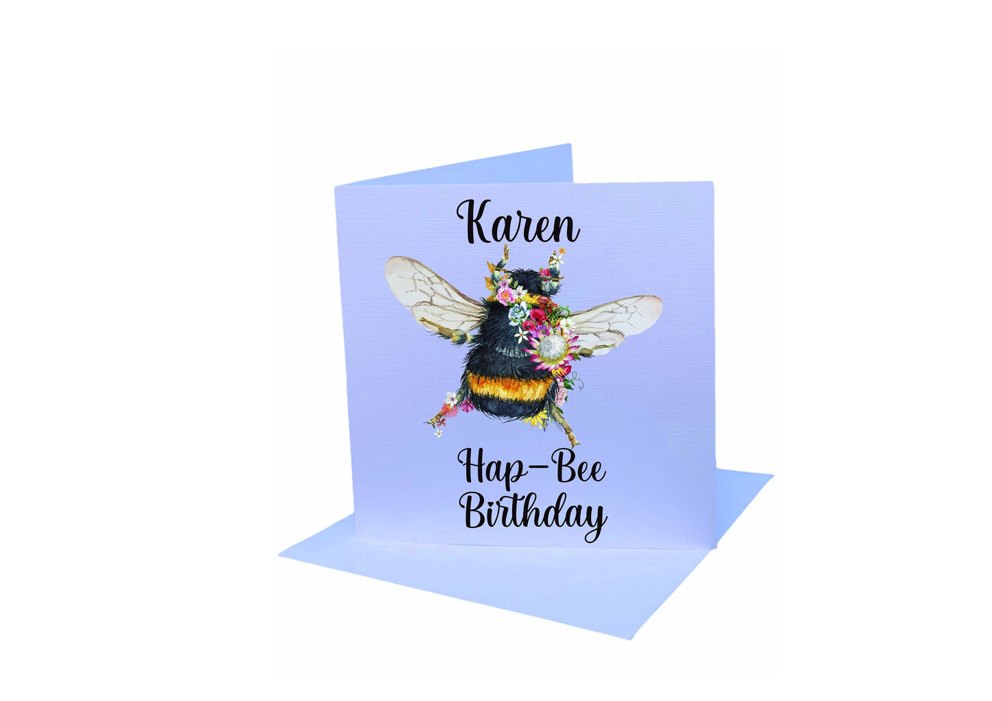 Personalised Bee Birthday Card, Hap Bee Birthday Card, Friend Birthday Card, Birthday Card For Her, Greeting Card